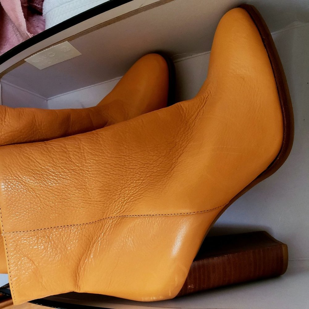 GIANNI BINI Tan Leather Ankle Boots - Picture 2 of 9